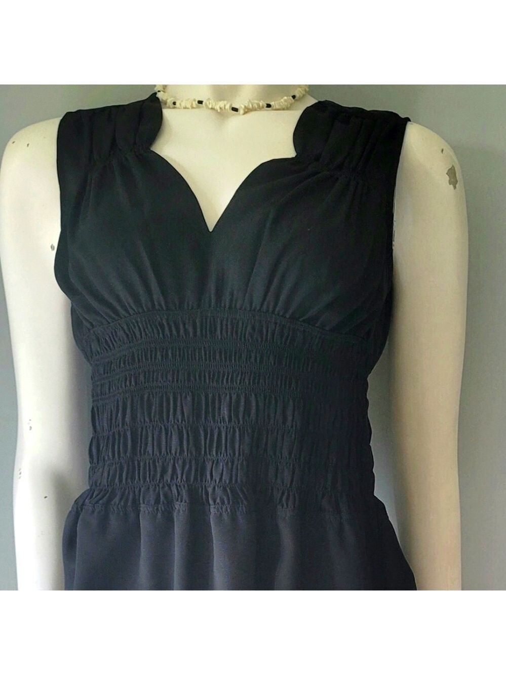 Jacob Black Peplum Sleeveless Blouse